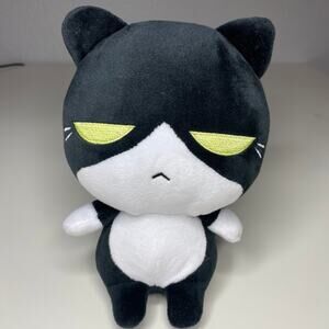 Makeship Syrmor Cat Plush Black White 8” Stuffed Animal 1/400 Limited Edition